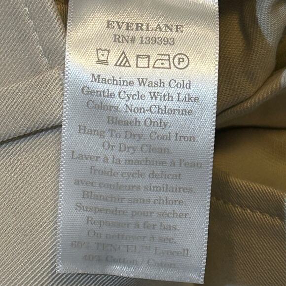 Everlane Way High Drape Pant Wide Leg Hi-Rise Sandstone Women 8S Inseam 29 NWT - Picture 10 of 13